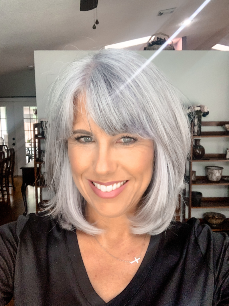 Why become a gray hair model confidence beauty with natural silver