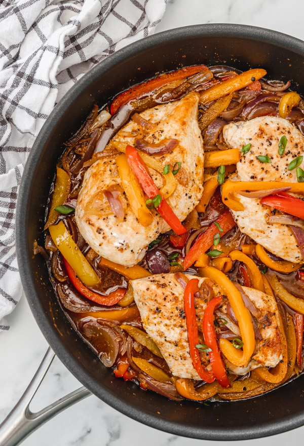 Best Oven Baked Chicken with Peppers and Onions Family Love It
