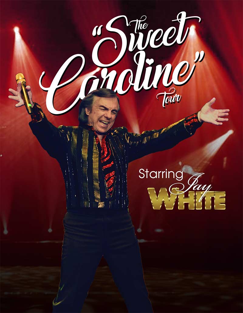 Where can you see Jay White Neil Diamond live? Find upcoming tour dates and concert tickets easily here!