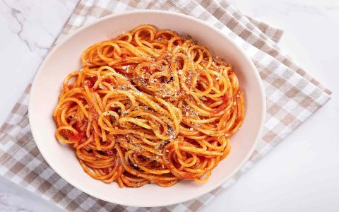 Ina Garten Spaghetti and Meatballs vs store bought why homemade is healthier choice.