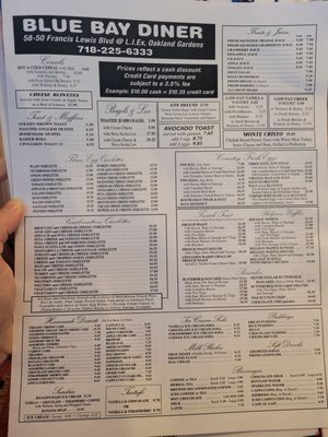 how much does bluebay diner cost? check prices before you go!