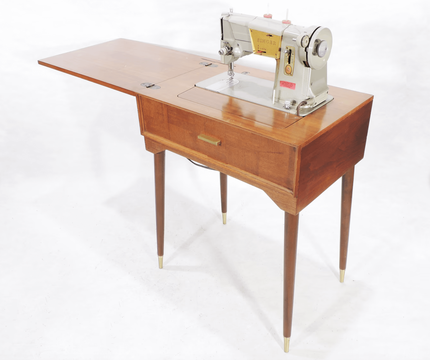 Using Your Vintage Singer Sewing Machine and Table - Simple Setup Guide