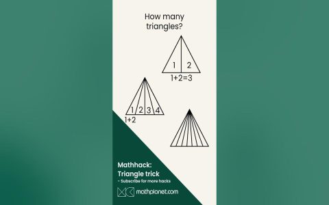 How many triangles can you count easily? (Learn 5 simple ways right here!)