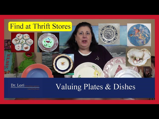 Selling thrift store porcelain plates for profit? How to price and sell them right.